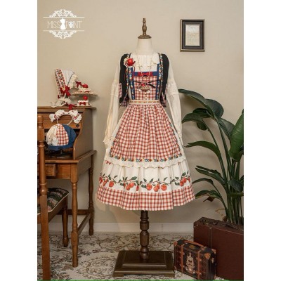 Miss Point Apple Garden Long Skirt(Reservation/Full Payment Without Shipping)